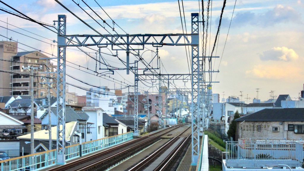 阪神なんば線・淀川橋梁改築事業(令和2年・夏の様子)